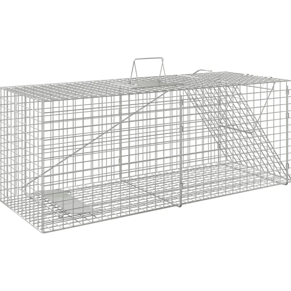 vidaXL Dierenval 64,5x25x26,5 cm gegalvaniseerd ijzer