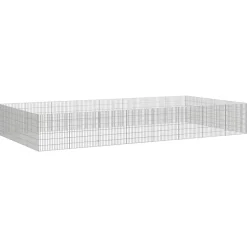 vidaXL Dierenverblijf 24 panelen 54x60 cm gegalvaniseerd ijzer