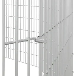vidaXL Dierenverblijf 10 panelen 54x60 cm gegalvaniseerd ijzer