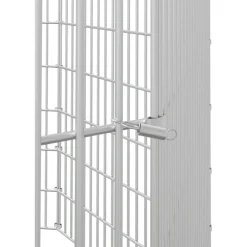 vidaXL Dierenverblijf 8 panelen 54x60 cm gegalvaniseerd ijzer
