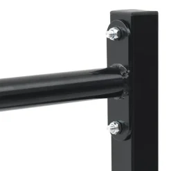 vidaXL Dip station 2 st Zwart 55 x 90 x 104.5 cm Gepoedercoat staal