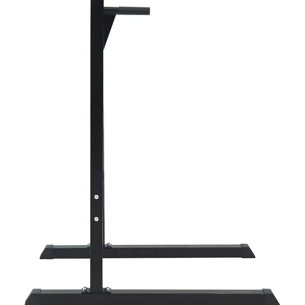 vidaXL Dip station Zwart 103,5 x 66,5 x 121,5 cm Gepoedercoat staal