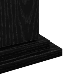 vidaXL Displaystand Zwart Eiken 31 x 30 x 90 cm Bewerkt hout