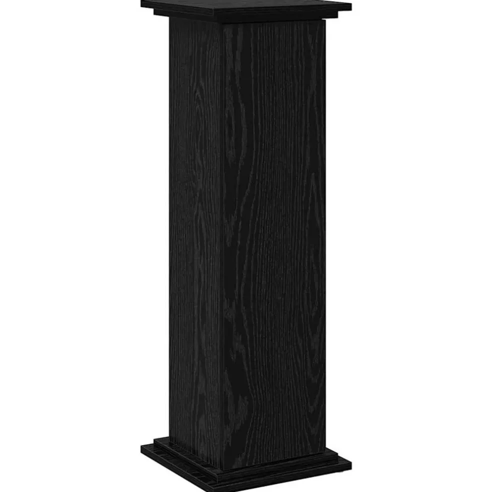 vidaXL Displaystand Zwart Eiken 31 x 30 x 90 cm Bewerkt hout