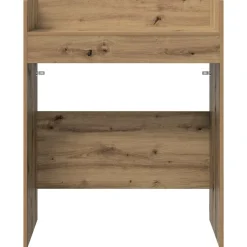 vidaXL DJ Tafel Artisanaal eiken 102 x 45 x 102 cm Bewerkt hout