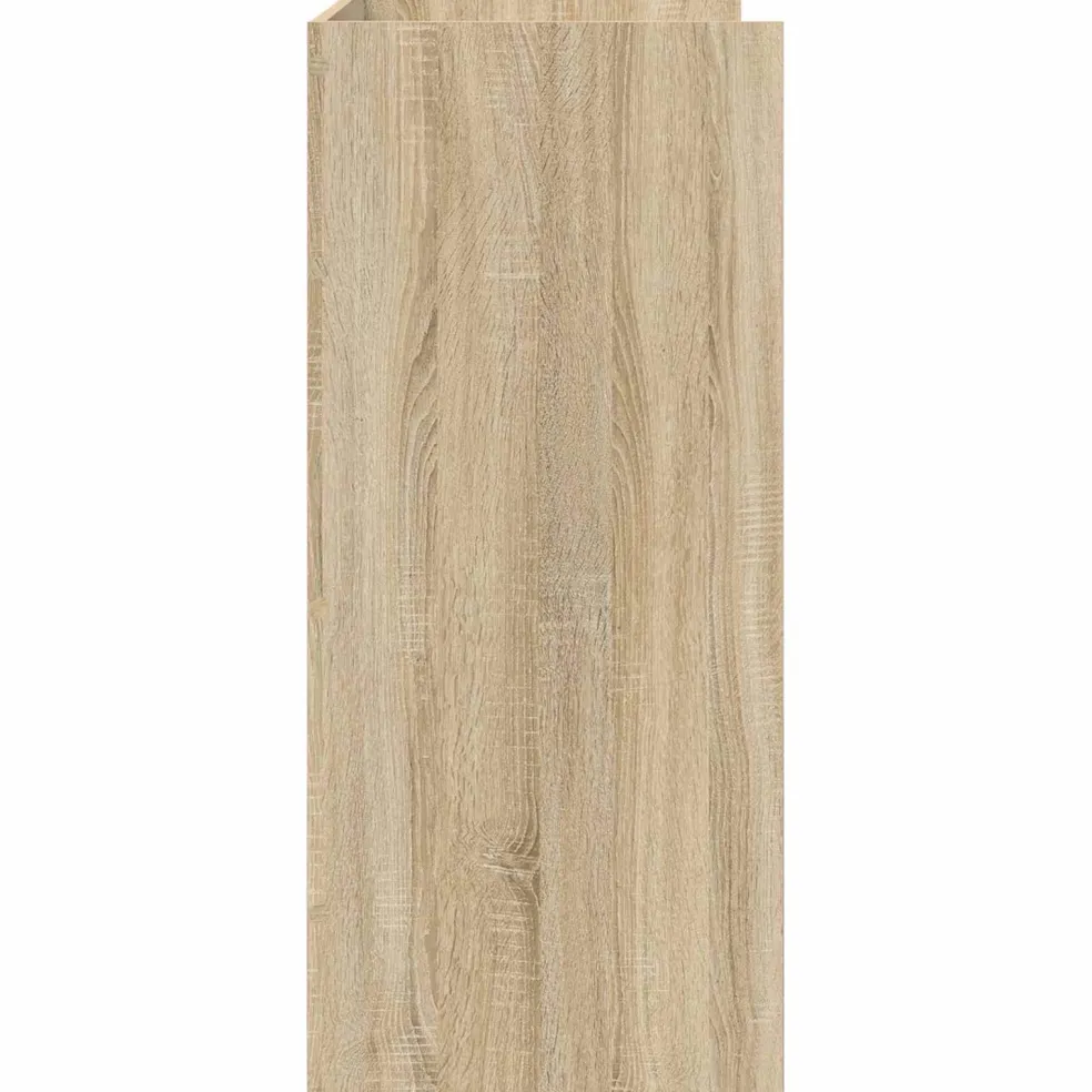 vidaXL DJ Tafel Sonoma Eiken 102 x 45 x 102 cm Bewerkt hout