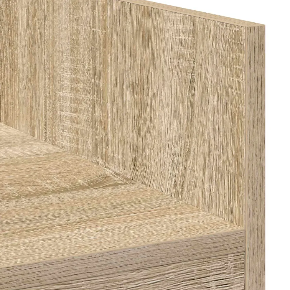 vidaXL DJ Tafel Sonoma Eiken 102 x 45 x 102 cm Bewerkt hout