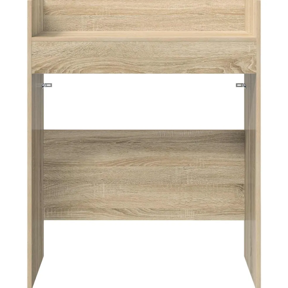 vidaXL DJ Tafel Sonoma Eiken 102 x 45 x 102 cm Bewerkt hout