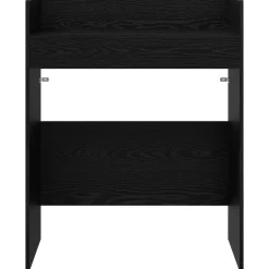 vidaXL DJ Tafel Zwart eiken 102 x 45 x 102 cm Bewerkt hout
