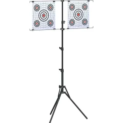 vidaXL Doelstandaard Zwart en Wit 82,5 x 51 x 150 cm Metaal