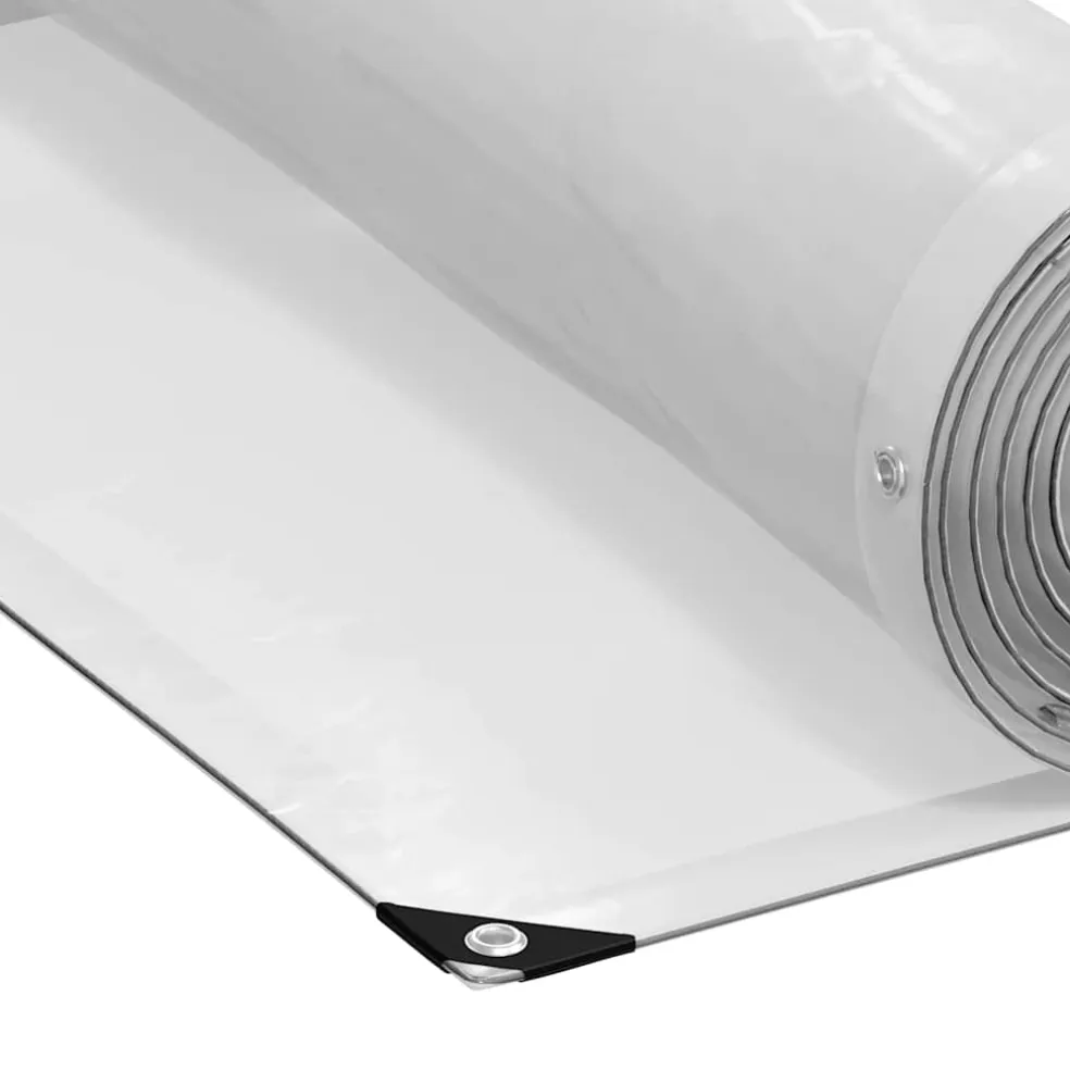 vidaXL Doorzichtig zeildoek met zeilringen 1x2 m polyethyleen