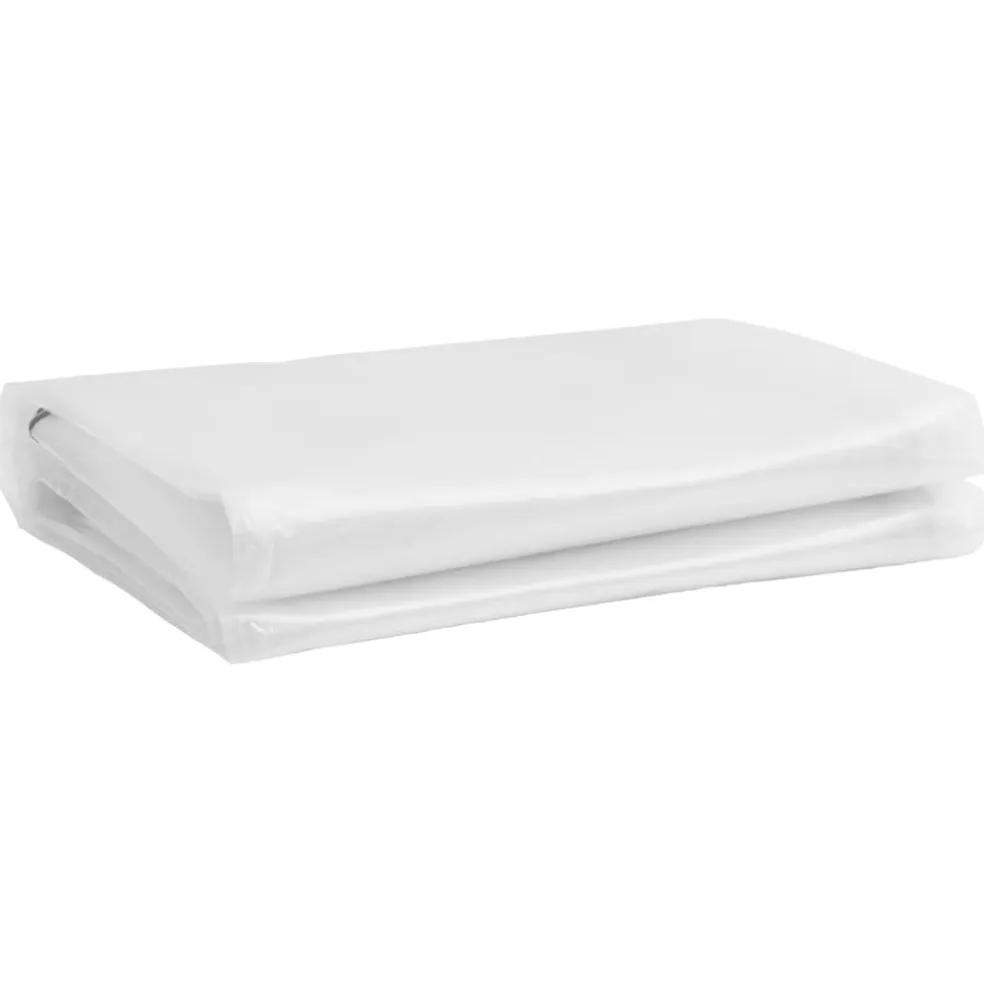 vidaXL Doorzichtig zeildoek met zeilringen 1x2 m polyethyleen