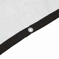 vidaXL Doorzichtig zeildoek met zeilringen 1x2 m polyethyleen
