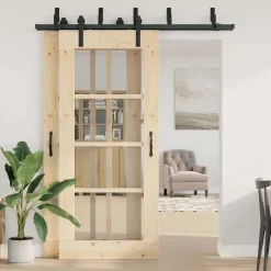 vidaXL Doos met onderdelen voor schuifdeur 152,5 cm staal zwart