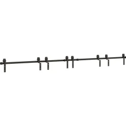 vidaXL Doos met onderdelen voor schuifdeur 366 cm staal zwart