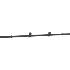 vidaXL Doos met onderdelen voor schuifdeur 213,5 cm staal zwart