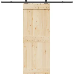 vidaXL Doos met onderdelen voor schuifdeur 213,5 cm staal zwart