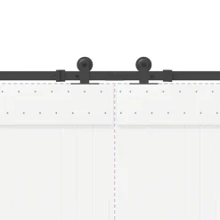 vidaXL Doos met onderdelen voor schuifdeur 305 cm staal zwart