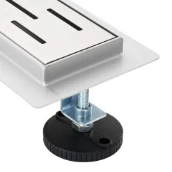 vidaXL Doucheafvoer met Lijndesign Zilver 50 cm Roestvrij staal 304
