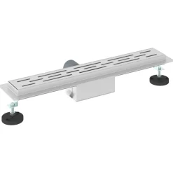vidaXL Doucheafvoer met Lijndesign Zilver 50 cm Roestvrij staal 304