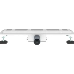 vidaXL Doucheafvoer met Lijndesign Zilver 50 cm Roestvrij staal 304