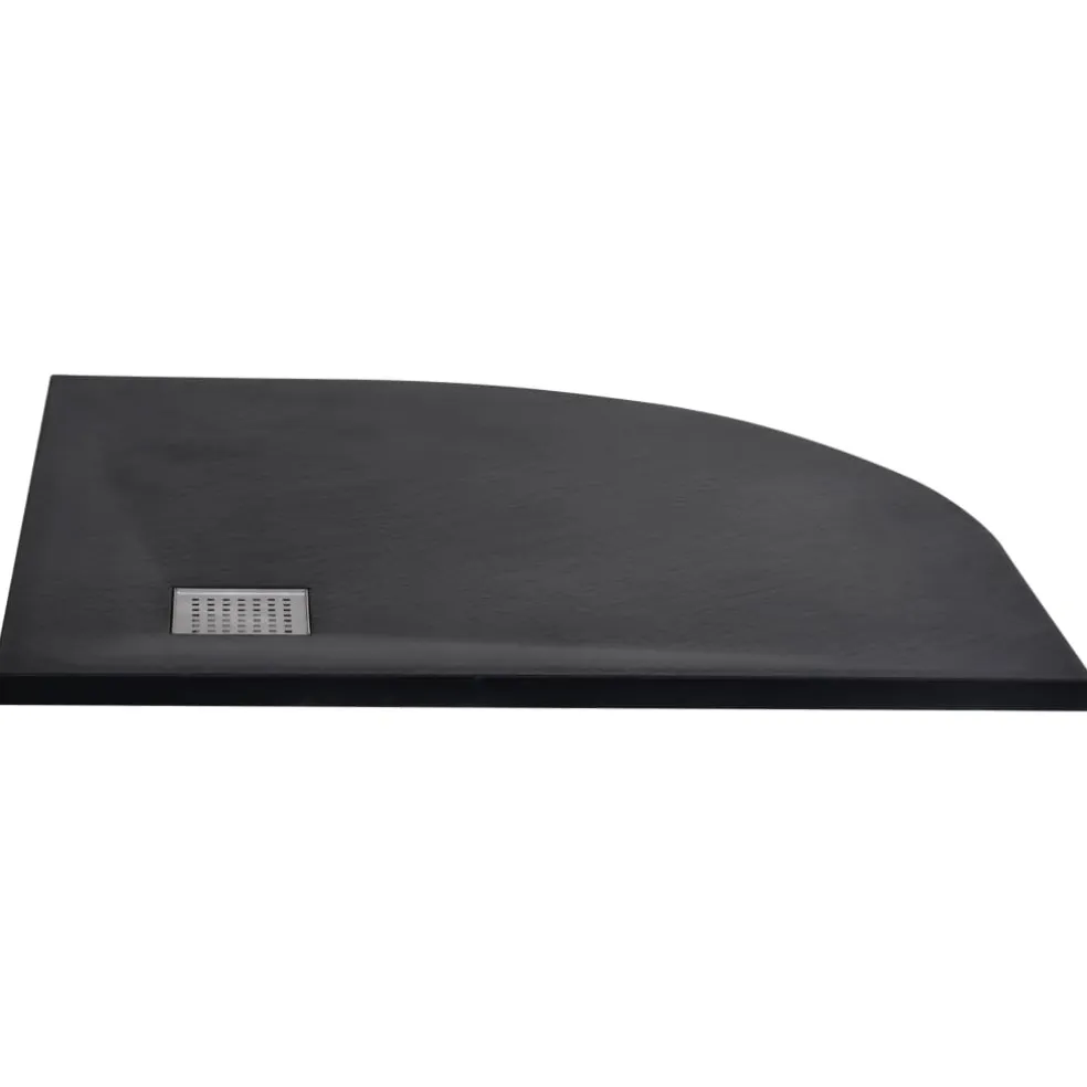 vidaXL Douchebak 90x90 cm SMC zwart