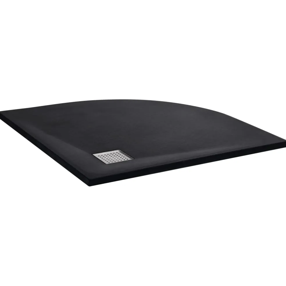 vidaXL Douchebak 90x90 cm SMC zwart