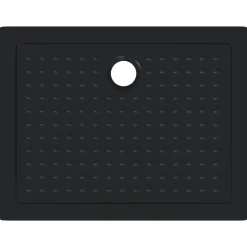 vidaXL Douche Basis Tray met Dots 90 x 70 x 4 cm ABS Zwart