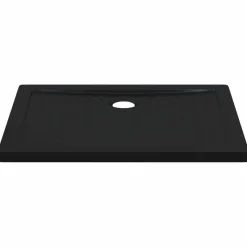 vidaXL Douche Basis Tray met Dots 90 x 70 x 4 cm ABS Zwart