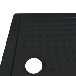 vidaXL Douche Basis Tray met Dots 90 x 70 x 4 cm ABS Zwart
