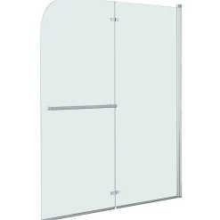 vidaXL Douchecabines zilver 120 x 140 cm Gelaagd Glas en Aluminium