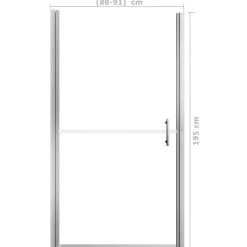 vidaXL Douchedeur 91x195 cm gehard glas