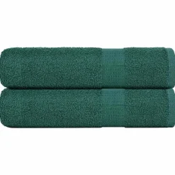 vidaXL Douchehanddoeken FROGN 2 st 70x140 cm 360 g/m² groen