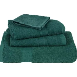 vidaXL Douchehanddoeken FROGN 2 st 70x140 cm 360 g/m² groen