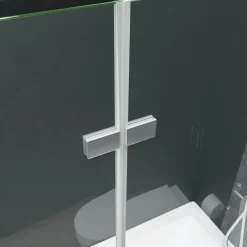 vidaXL Douche klapwand 120x68x130 cm ESG