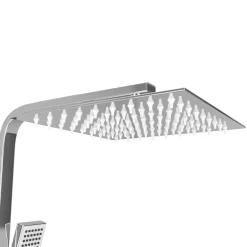 vidaXL Douchekoppenset dubbel met thermostaat roestvrij staal