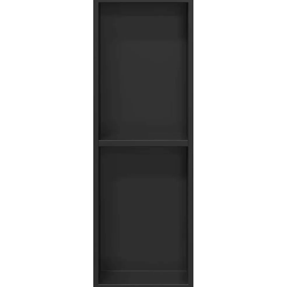vidaXL Douche Niche Zwart 60 x 20 x 9,5 cm Roestvrij staal