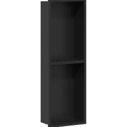 vidaXL Douche Niche Zwart 60 x 20 x 9,5 cm Roestvrij staal