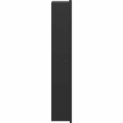vidaXL Douche Niche Zwart 60 x 20 x 9,5 cm Roestvrij staal
