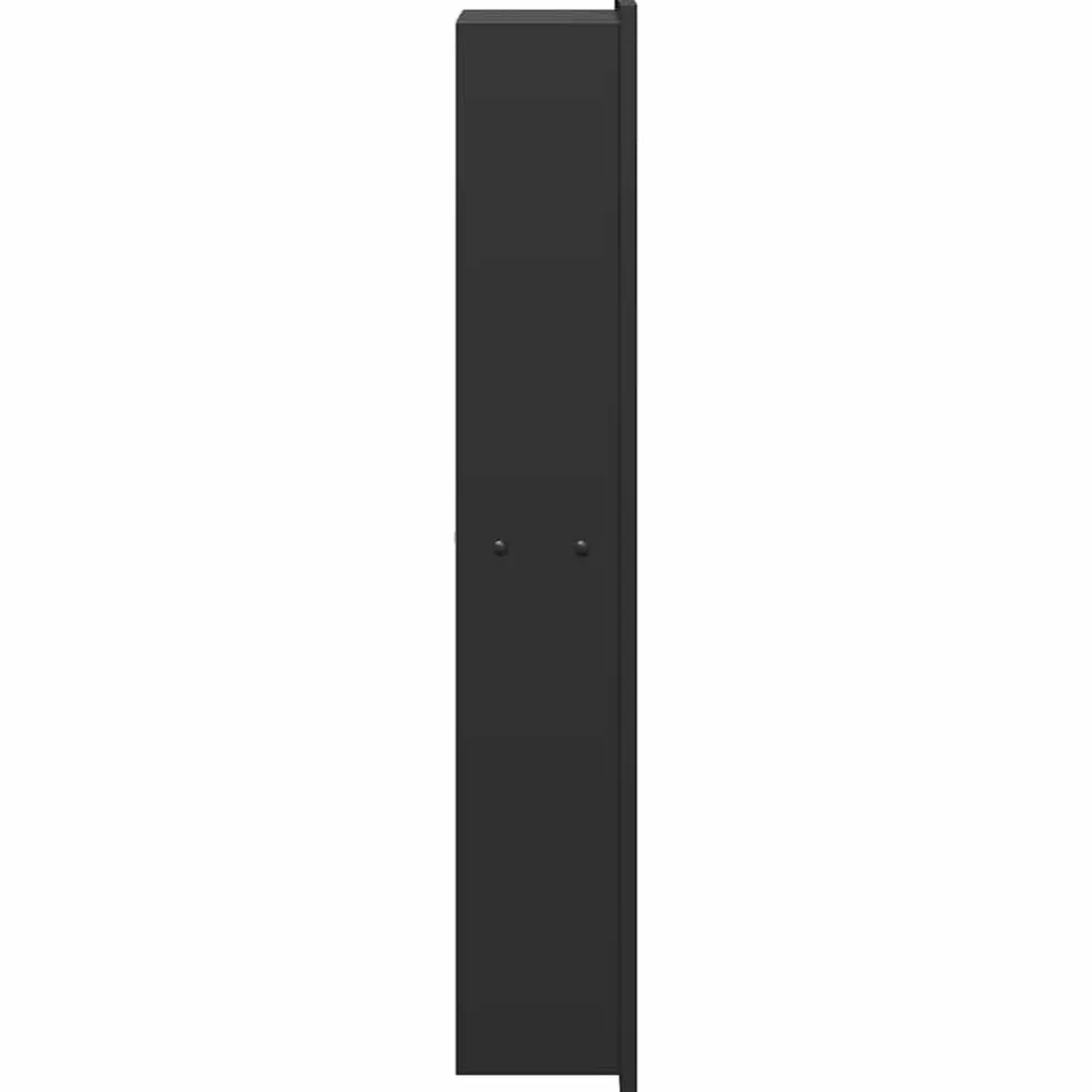 vidaXL Douche Niche Zwart 60 x 20 x 9,5 cm Roestvrij staal