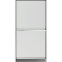 vidaXL Douchenis 32x62x9 cm roestvrijstaal geborsteld zilverkleurig