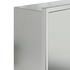 vidaXL Douchenis 32x32x9 cm roestvrijstaal geborsteld zilverkleurig