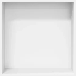 vidaXL Douchenis 32x32x9 cm roestvrijstaal matwit