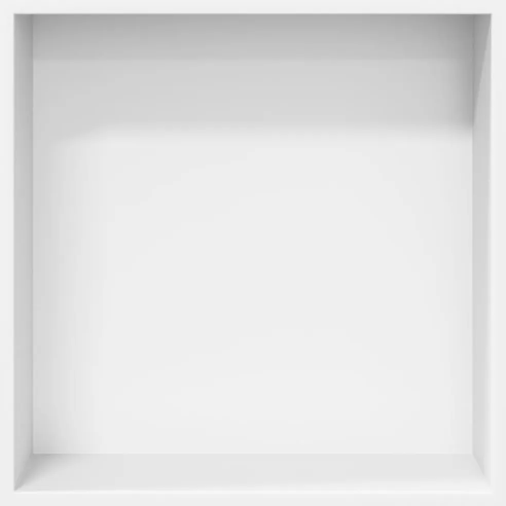 vidaXL Douchenis 32x32x9 cm roestvrijstaal matwit