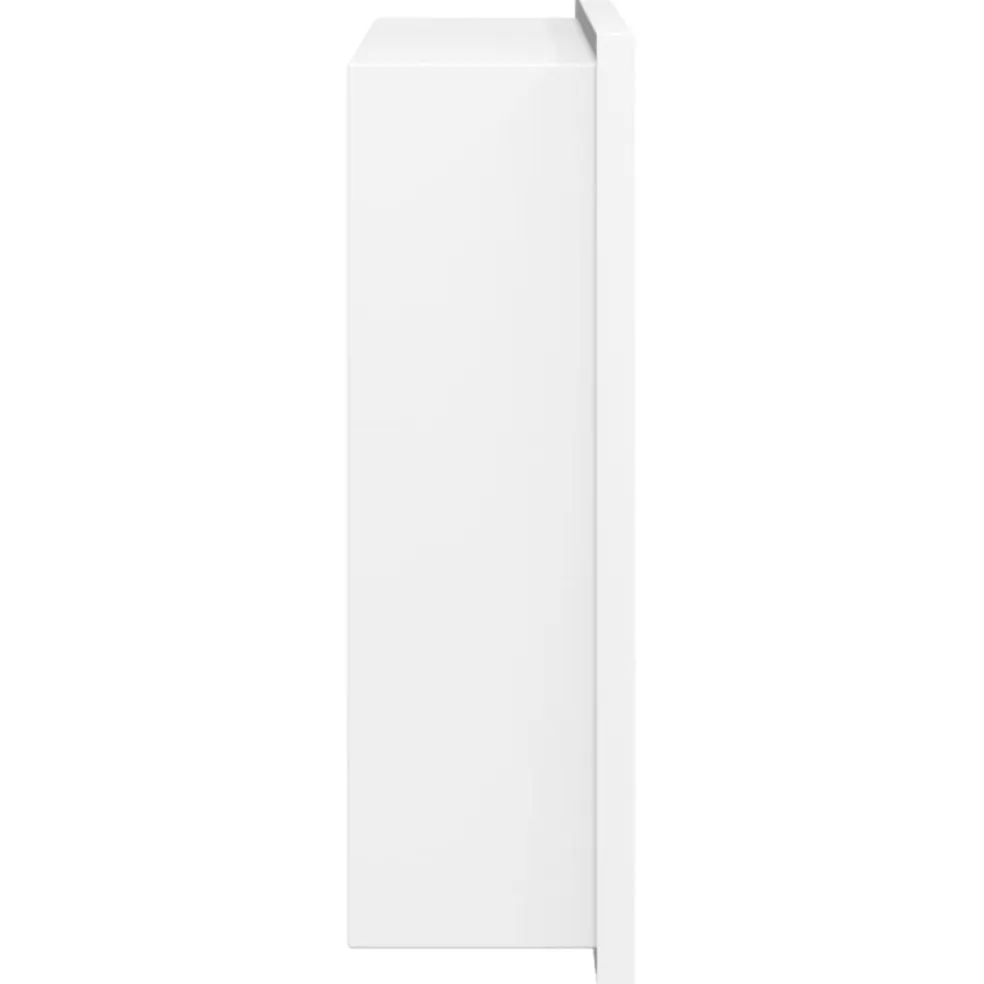 vidaXL Douchenis 32x32x9 cm roestvrijstaal matwit
