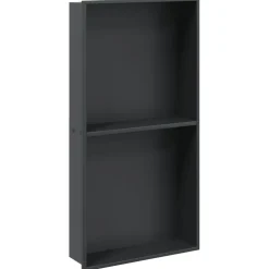 vidaXL Douchenis 32x62x9 cm roestvrijstaal matzwart
