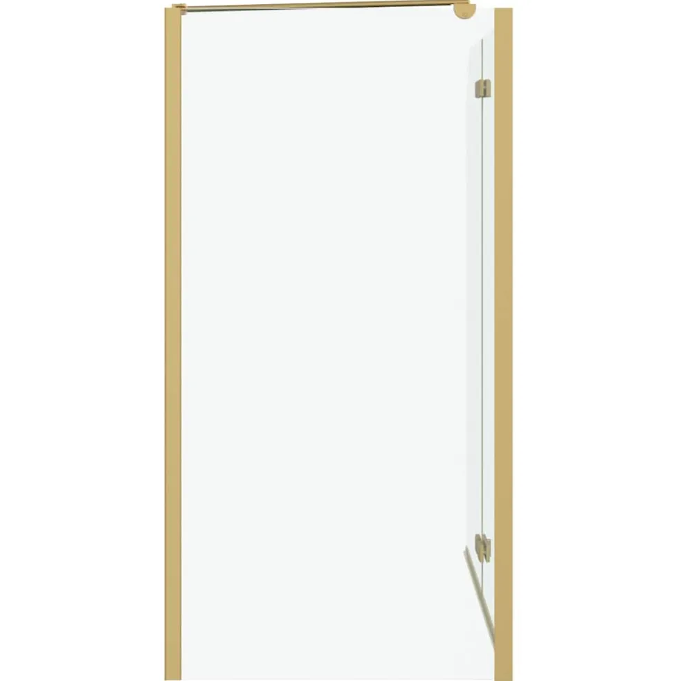 vidaXL Douche Omhulsel Goud 120 x 68 x 130 cm ESG-glas en aluminium