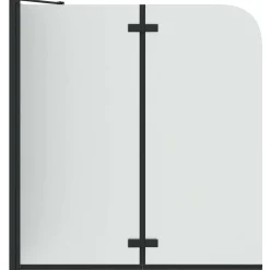 vidaXL Douche Omhulsel Zwart 120 x 68 x 130 cm ESG-glas en aluminium