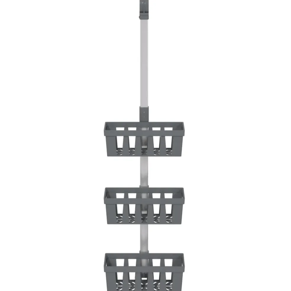 vidaXL Doucherek 30x15x(67-105) cm aluminium