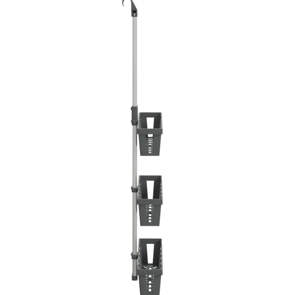 vidaXL Doucherek 30x15x(67-105) cm aluminium